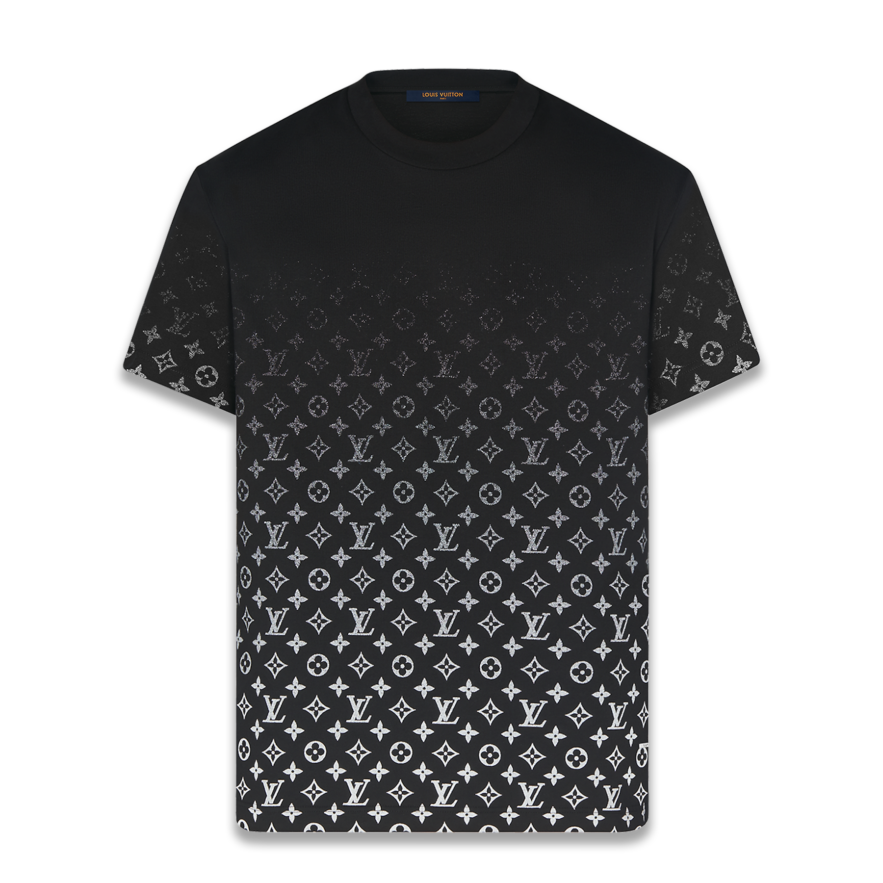 LVSE Black Monogram Gradient T-Shirt - Fairchild Fashion 
