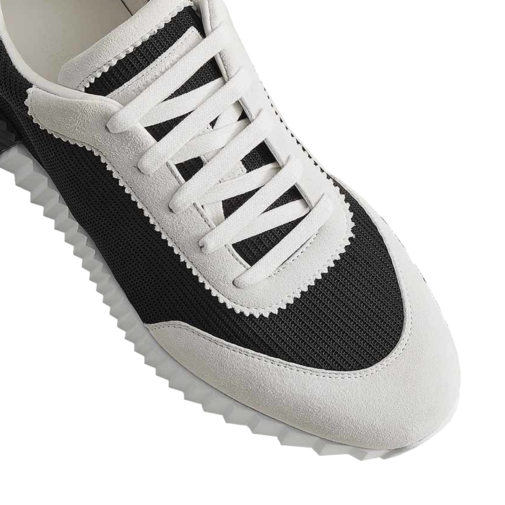Hermes Paris Bouncing Sneaker Black & White - Fairchild Fashion 