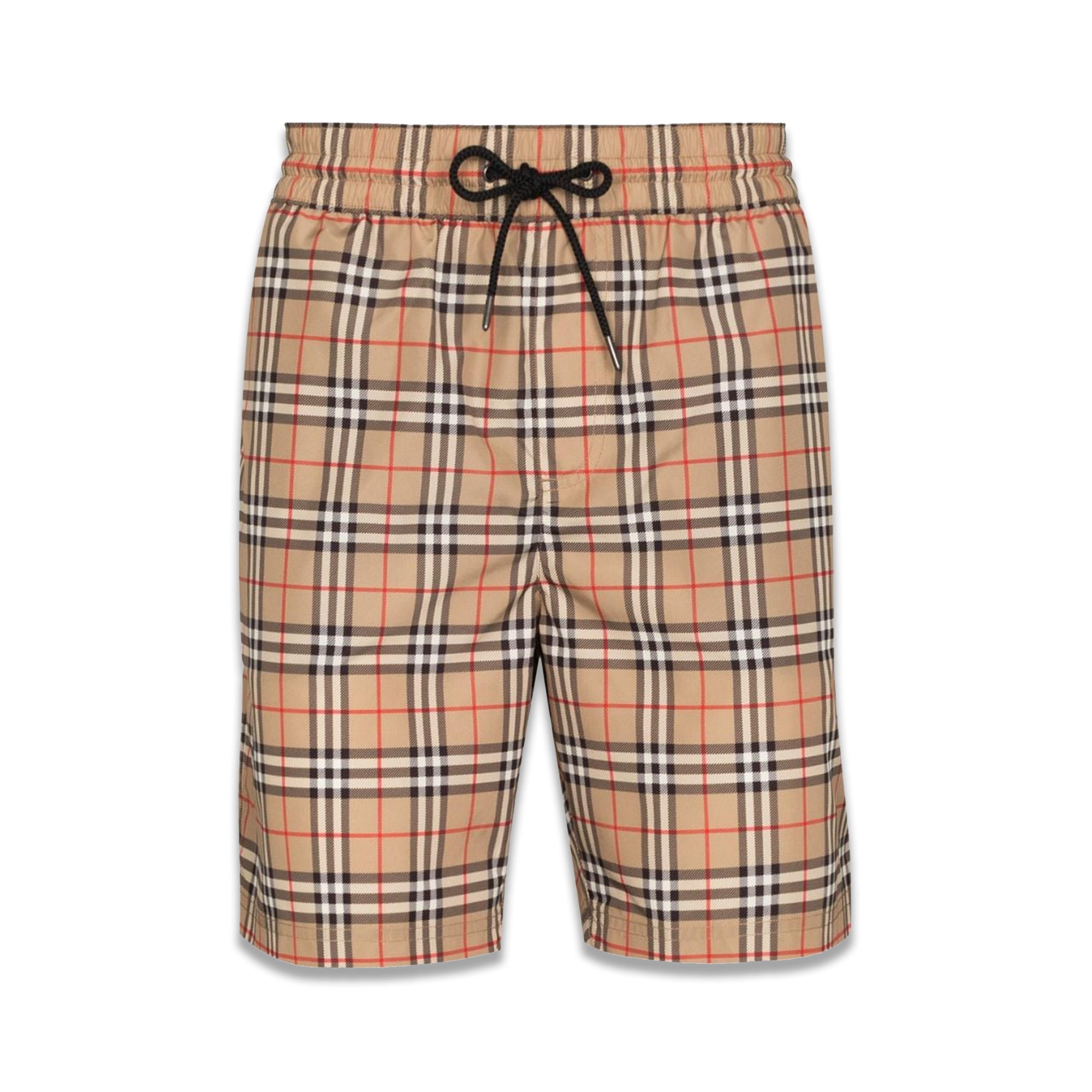 Burberry Neutral Vintage Check Drawcord Swim Shorts - Fairchild Fashion 