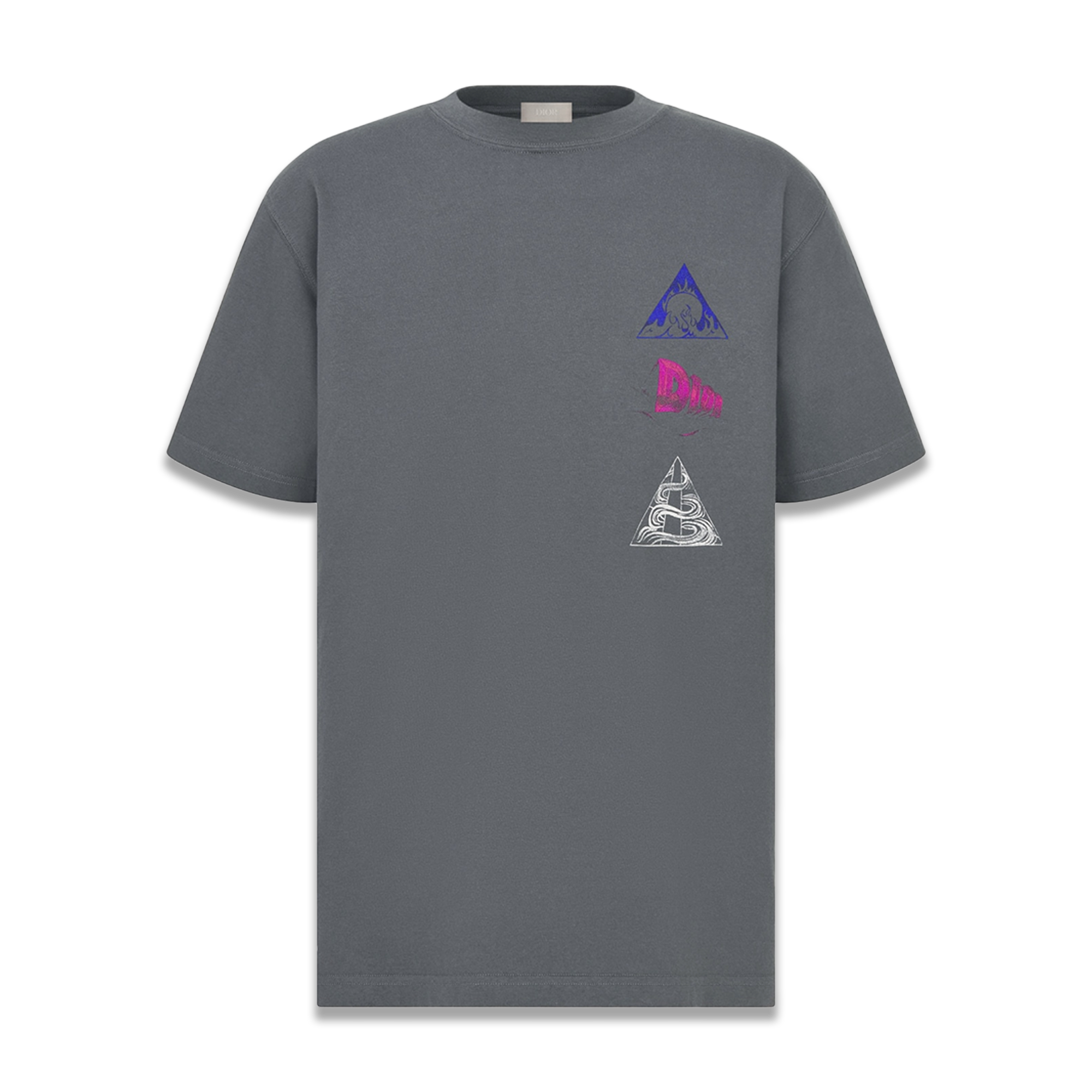 Dior Grey AsteroDior Logo T-Shirt - Fairchild Fashion 